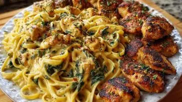 Velveeta Chicken Linguine with Spicy Cajun Alfredo