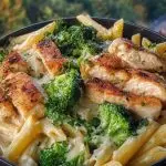 Alfredo Chicken and Broccoli Pasta