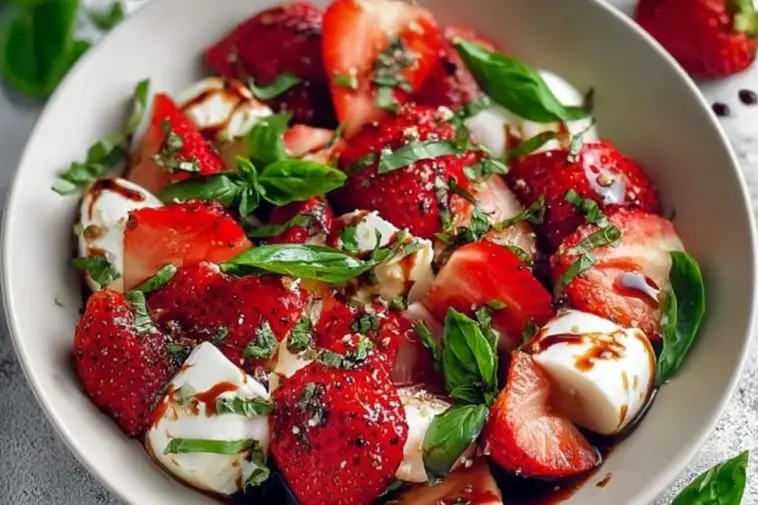 Balsamic Strawberry Caprese