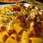 Cheesy Rigatoni with Garlic Parmesan Chicken