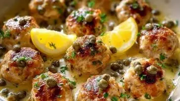 Chicken Piccata Meatballs Recipe