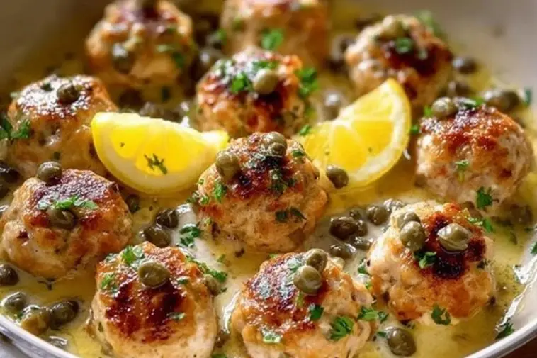 Chicken Piccata Meatballs Recipe