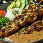 Chicken Satay with Easy Thai Peanut Sauce