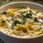 Creamy Alfredo Lasagna Soup