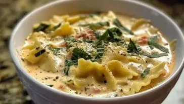 Creamy Alfredo Lasagna Soup