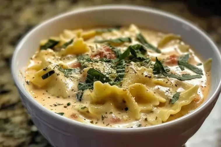 Creamy Alfredo Lasagna Soup