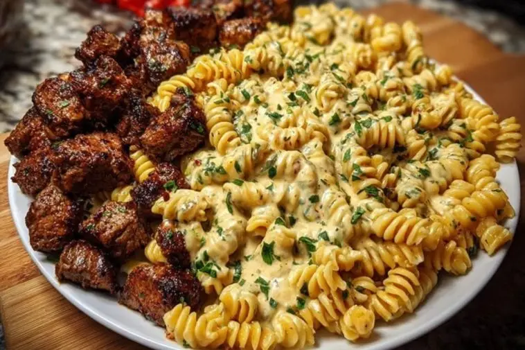 Creamy Cajun Beef and Rotini Delight