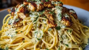 Creamy Cajun Chicken Spaghetti with Garlic Mozzarella Sauce