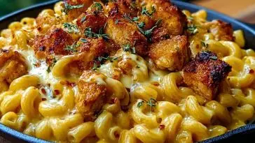 Creamy Honey Pepper Chicken Mac and Cheese Delight
