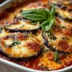 Golden Eggplant Parmigiana Casserole