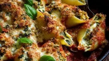 Herb & Zucchini Stuffed Jumbo Shells