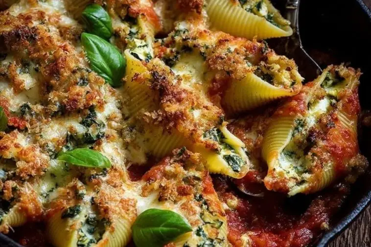 Herb & Zucchini Stuffed Jumbo Shells