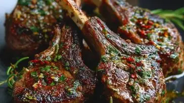 Juicy Garlic Butter Lamb Chops