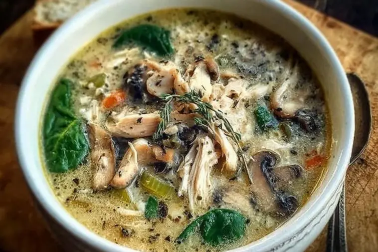 Rotisserie Chicken & Mushroom Soup
