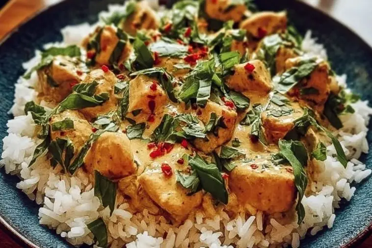 Spiced Coconut Basil Chicken & Rice