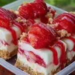Strawberry Cheesecake Slices