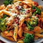 Sun-Dried Tomato and Chicken Penne with Broccoli