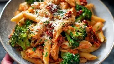 Sun-Dried Tomato and Chicken Penne with Broccoli