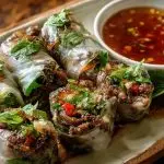 Thai Basil Beef Rolls