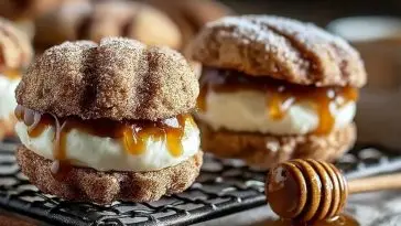 Apple Cider Whoopie Pie Cookies with Caramel