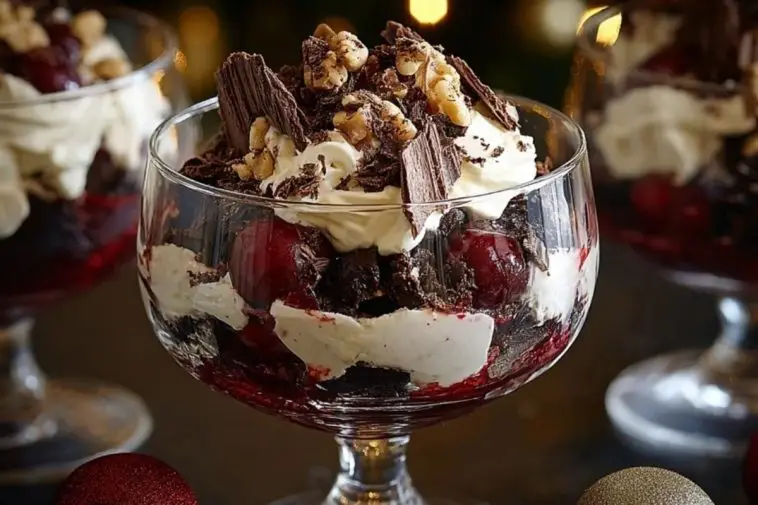 Black Forest Trifle for Christmas