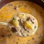 Cheesy Beef and Potato Soup