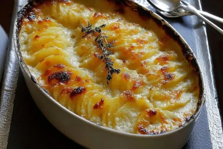 Cheesy Garlic Potatoes Gratin