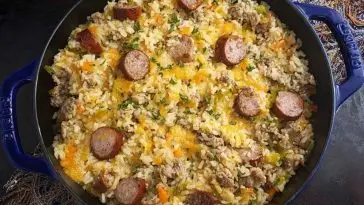 Cheesy Sausage & Rice