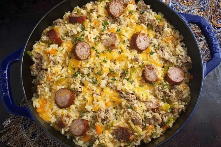 Cheesy Sausage & Rice