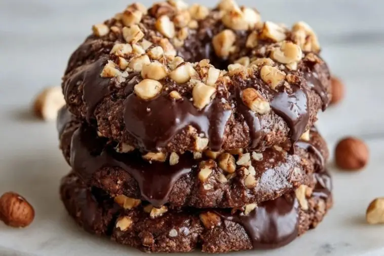 Chocolate Hazelnut Crunch Cookies