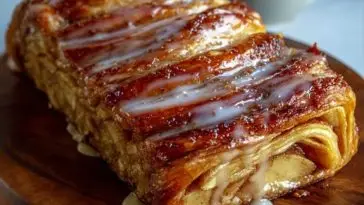 Cozy Apple Kringle with Vanilla Glaze