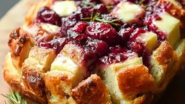 Cranberry Brie Pull-Apart Bread