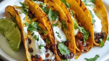 Crispy Black Bean Tacos