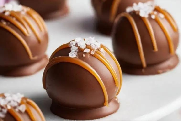 Delicious Salted Caramel Fudge Truffles