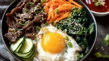 Easy Korean Bibimbap