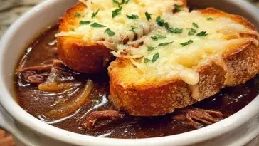 French Onion Beef Short Rib Soup