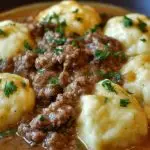 Ground Beef and Dumplings