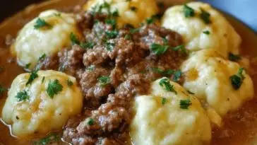 Ground Beef and Dumplings