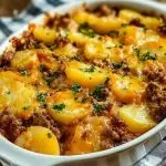 Hobo Casserole with Ground Beef & Potatoes