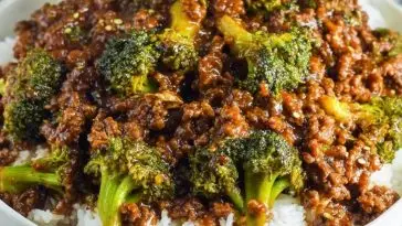 Honey Garlic Ground Beef and Broccoli