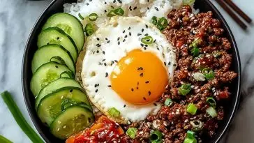 Korean Ground Beef Bowl