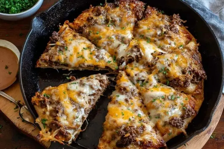 Patty Melt Pizza