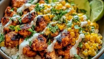 Street Corn Chicken Rice Bowl