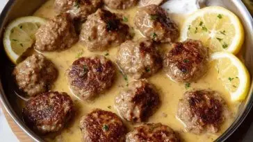 The Softest and Juiciest Greek Meatballs in Lemon Sauce