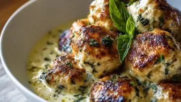 Baked Chicken Ricotta Meatballs
