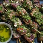 Chimichurri Steak Skewers