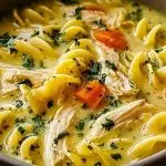 Comforting Creamy Chicken Noodle Soup