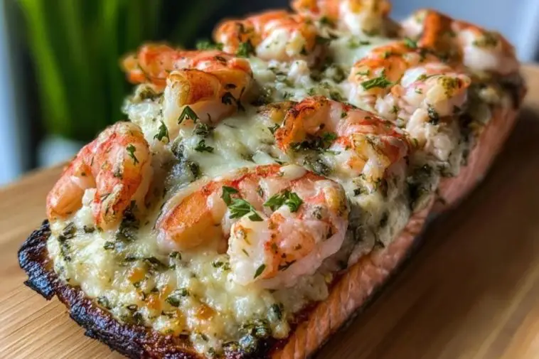 Crab and Shrimp Stuffed Salmon