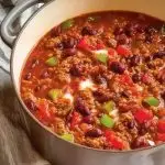 Hearty Turkey Vegetable Chili