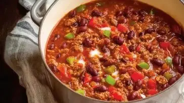 Hearty Turkey Vegetable Chili